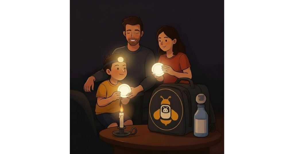 Préparation familiale aux imprévus – illustration Beewaer