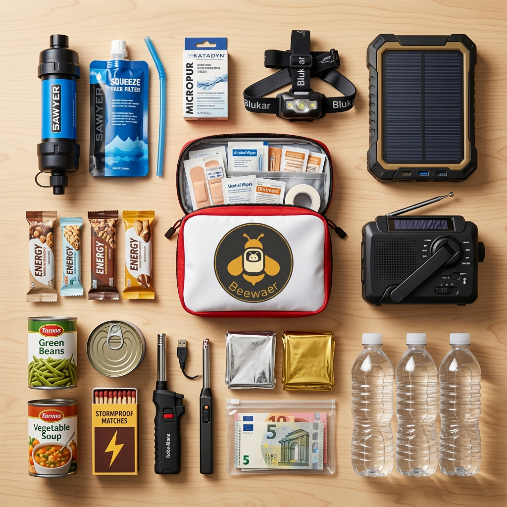 Kit d'urgence familial complet — guide Beewaer